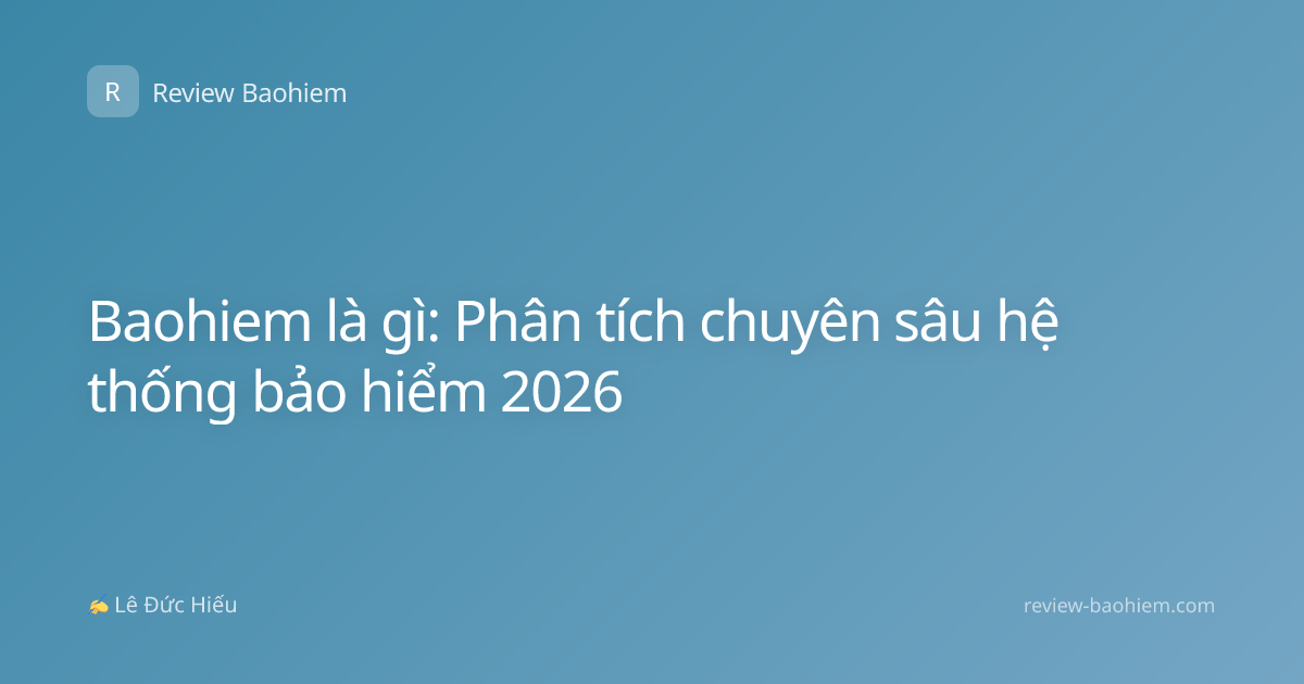 Baohiem là gì: Phân tích chuyên sâu hệ thống bảo hiểm 2026